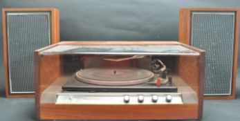 1960’S TEAK WOOD CASE RECORD PLAYER BY WYNDSOR 1550