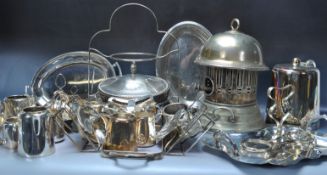 COLLECTION OF VINTAGE 20TH CENTURY SILVER PLATE