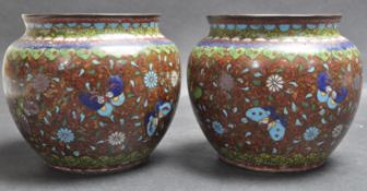 PAIR OF 19TH CENTURY JAPANESE CLOISONNE VASES