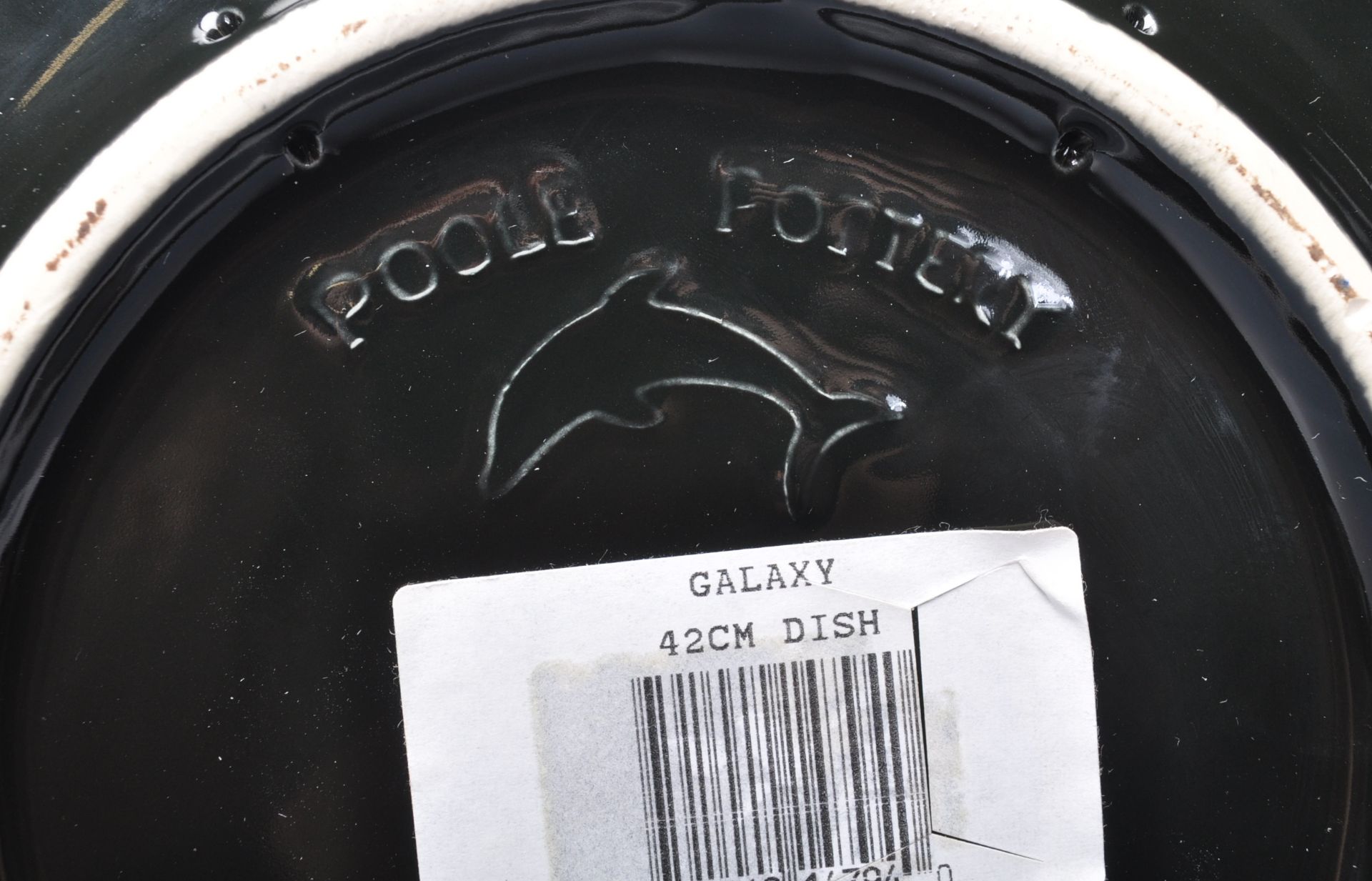 20TH CENTURY POOLE POTTERY GALAXY CHARGER PLATE. - Image 4 of 5
