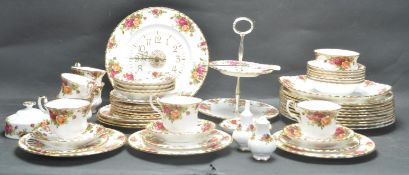 COLLECTION OF 20TH CENTURY ROYAL ALBERT OLD COUNTRY ROSES CHINA.