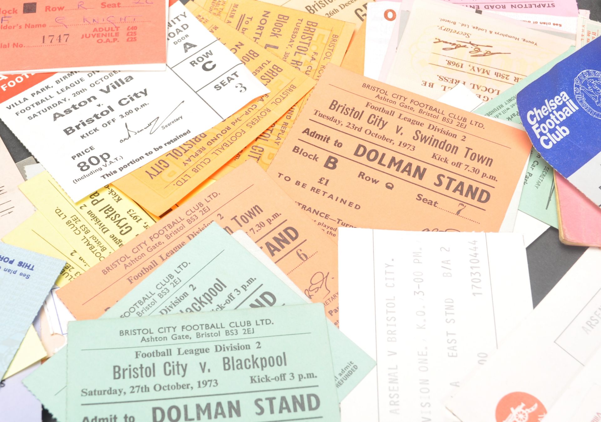 A LARGE COLLECTION OF 1960S AND LATER BRISTOL CITY FOOTBALL MATCH TICKETS. - Image 4 of 6