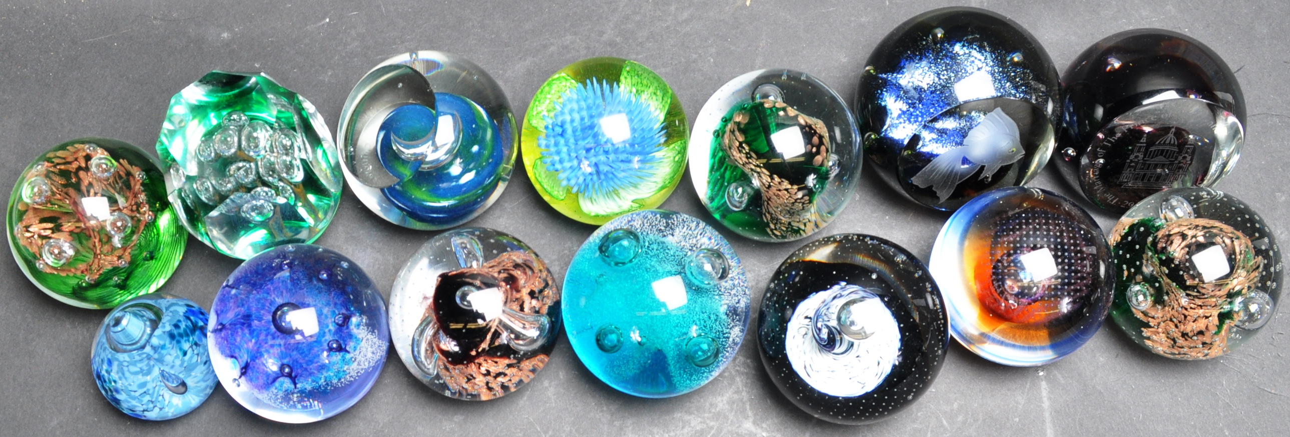COLLECTION OF 20TH CENTURY CAITHNESS PAPERWEIGHTS. - Image 2 of 6