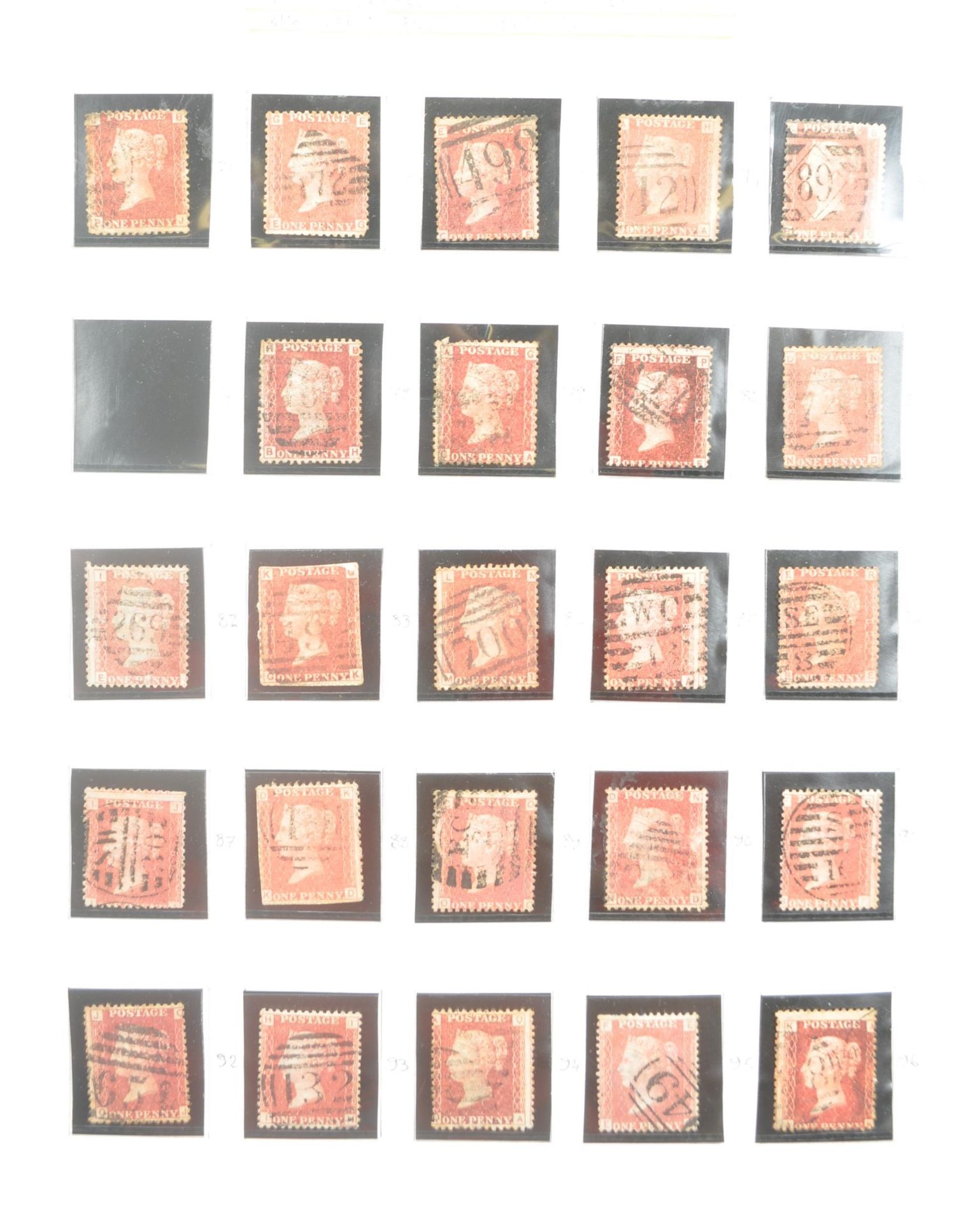 LARGE COLLECTION OF 600+ PENNY RED STAMPS - Image 2 of 8