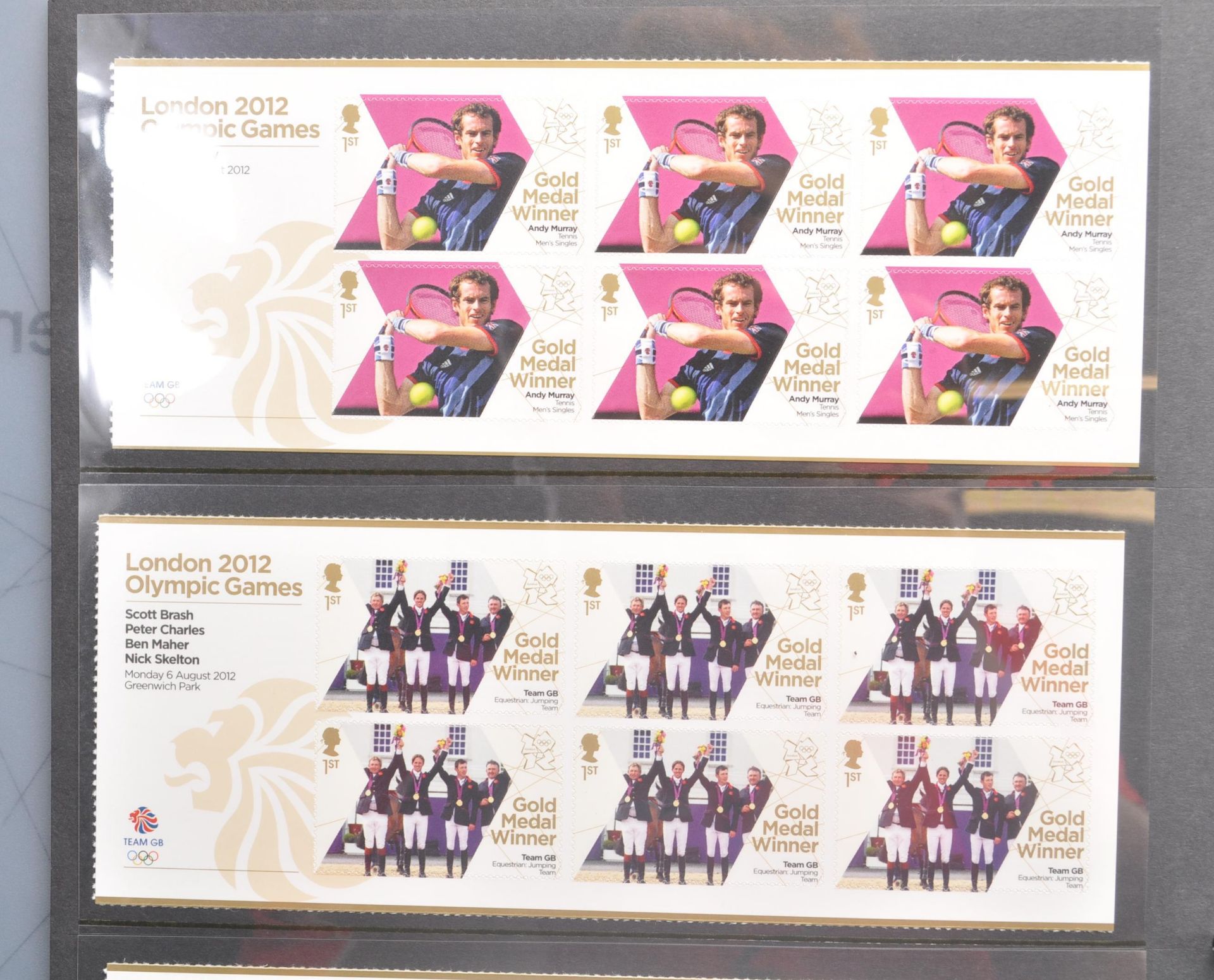 STAMPS - LONDON 2012 TEAM GB GOLD MEDAL WINNERS STAMP COLLECTION - Image 7 of 11