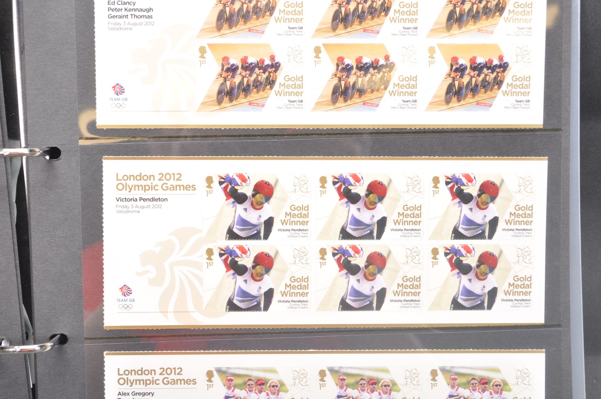 STAMPS - LONDON 2012 TEAM GB GOLD MEDAL WINNERS STAMP COLLECTION - Image 4 of 11