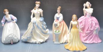 COLLECTION OF ROYAL DOULTON LADY FIGURES.