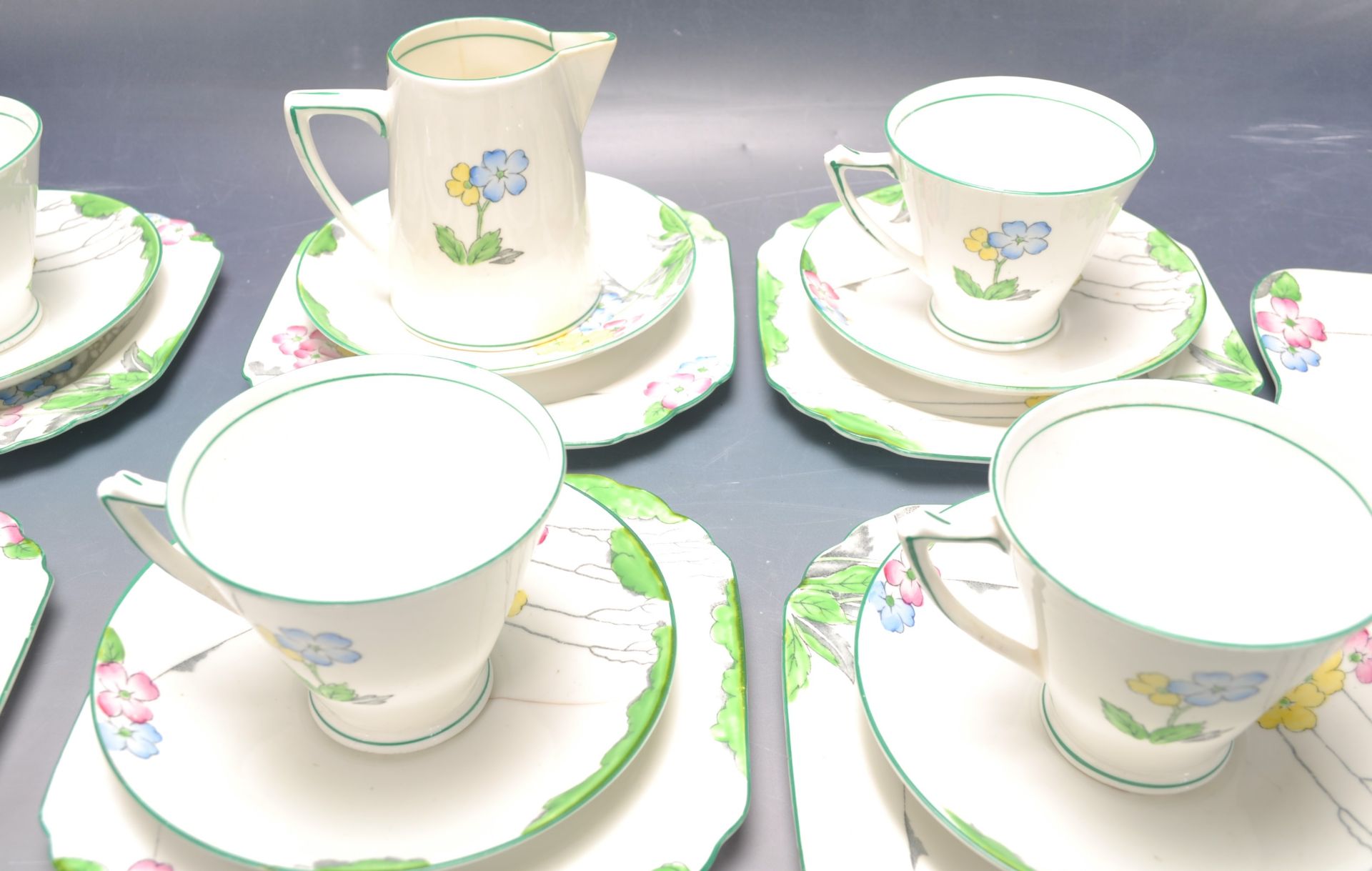 HEATHCOTE ART DECO TEA SERVICE - Image 2 of 6