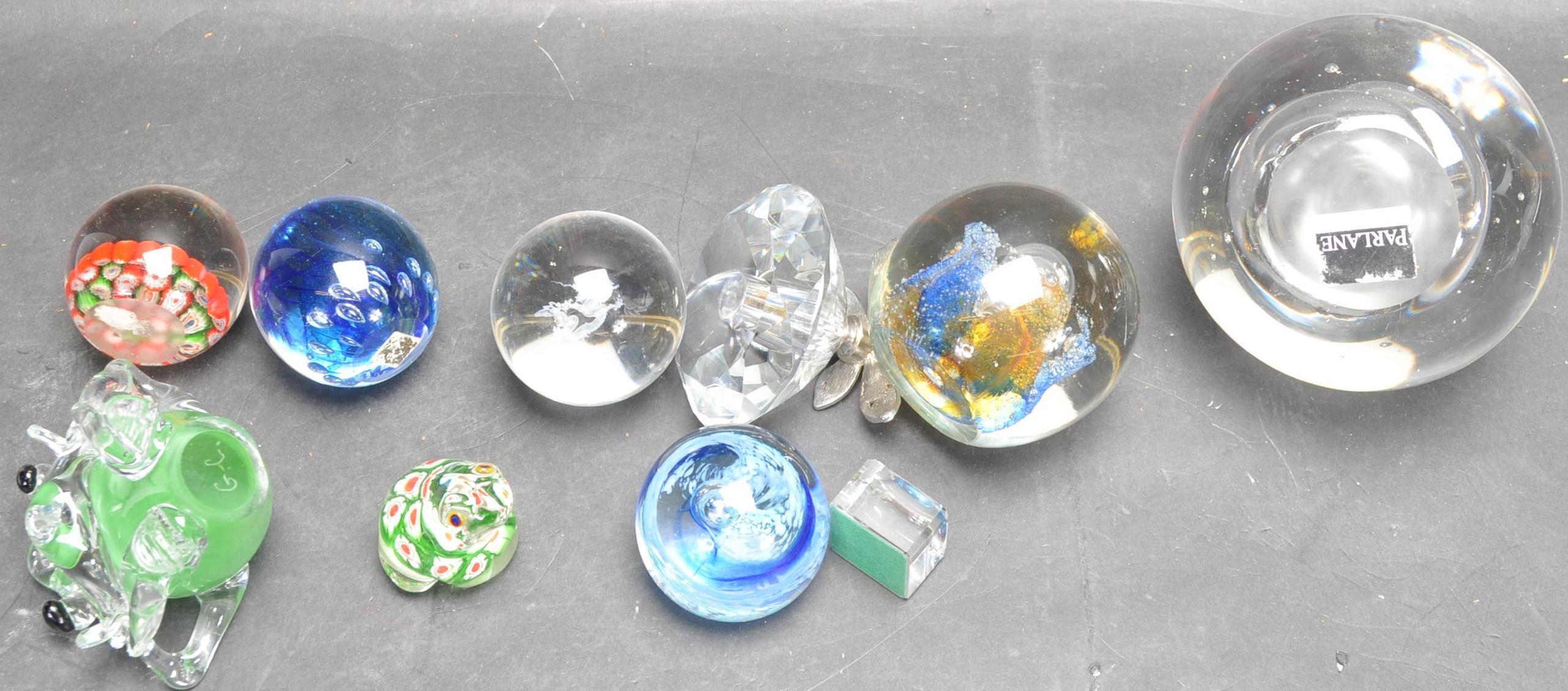 COLLECTION OF ART STUDIO GLASS PAPERWEIGHTS - Image 3 of 6