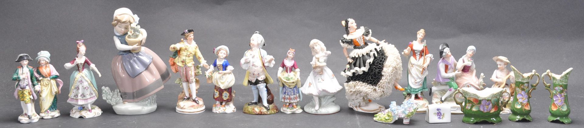 LARGE COLLECTION OF EARLY 20TH CENTURY CONTINENTAL FIGURINES