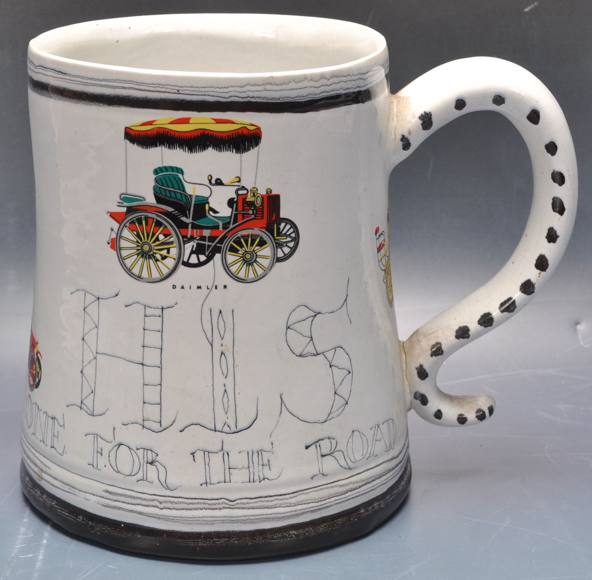 LARGE 20TH CENTURY CERAMIC TANKARD BY RYE POTTERS - Image 3 of 5