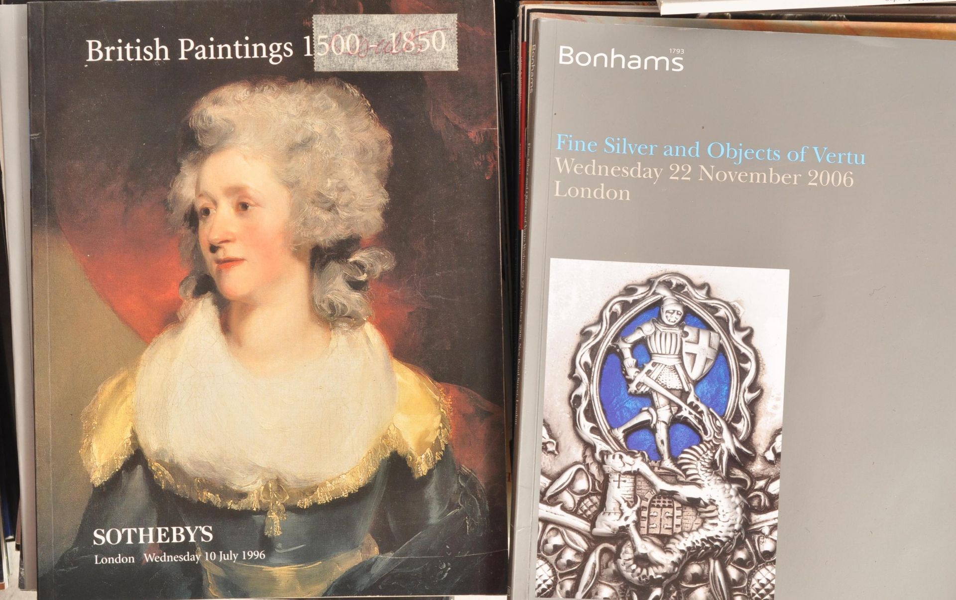 COLLECTION OF ARCHIVAL CATALOGUES TO INCLUDE PHILLIPS, CHRISTIES AND SOTHEBYS. - Image 3 of 8