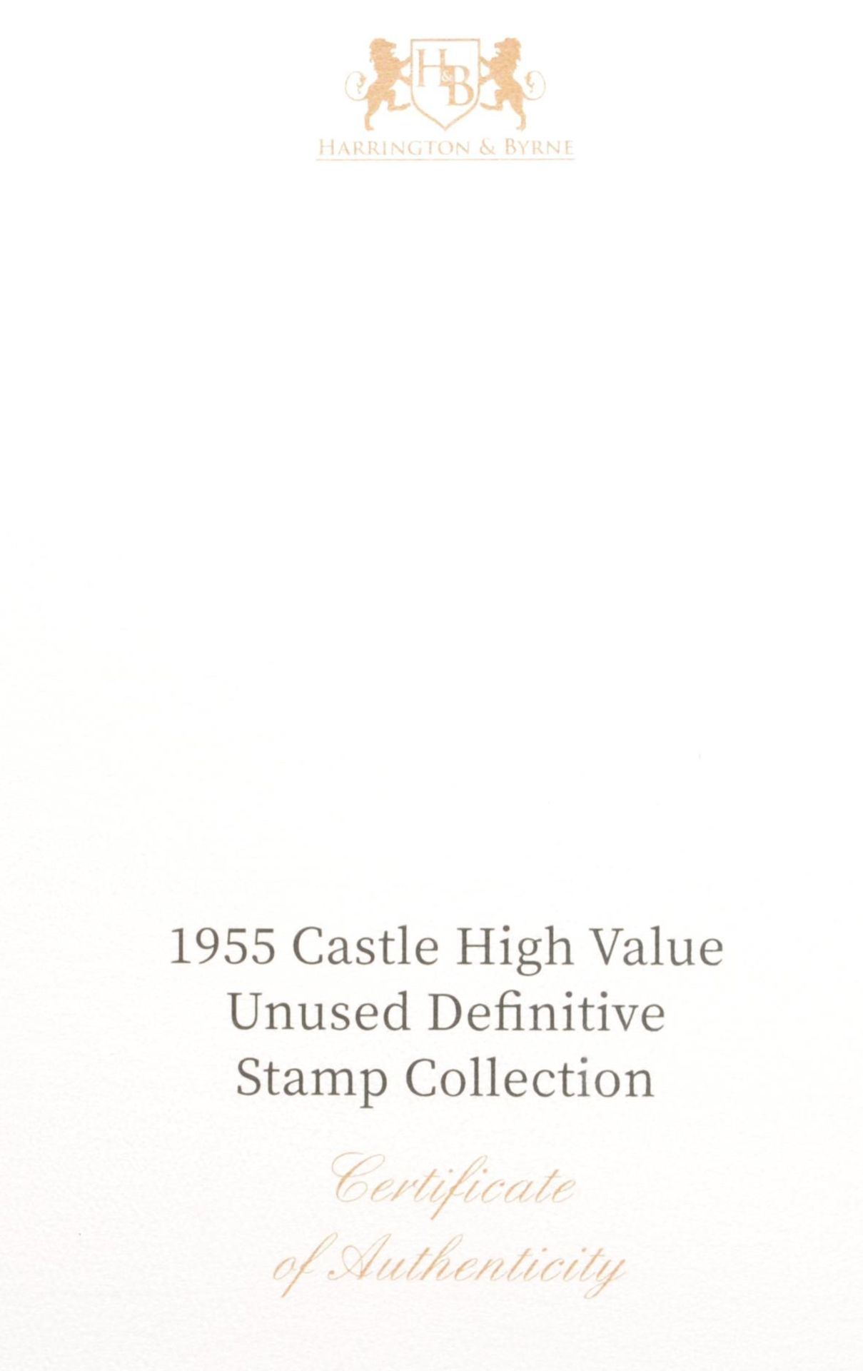 STAMPS - 1955 CASTLE HIGH VALUE UNUSED DEFINITIVE STAMP COLLECTION - Image 2 of 4