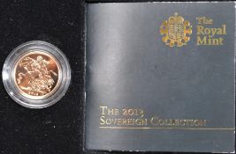 2013 ELIZABETH II 22CT GOLD SOVEREIGN COIN