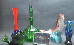 COLLECTION OF RETRO VINTAGE STUDIO ART POTTERY AND GLASS