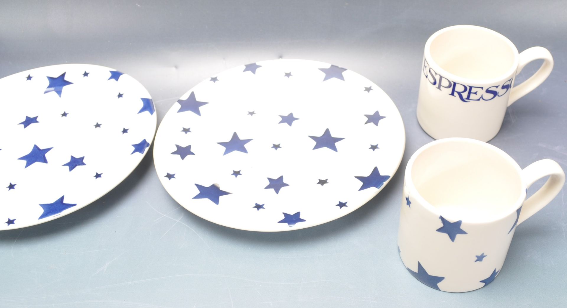 EMMA BRIDGEWATER COFFEE CUPS AND SAUCERS - Image 3 of 6