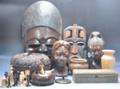 COLLECTION OF 20TH CENTURY TRIBAL ITEMS