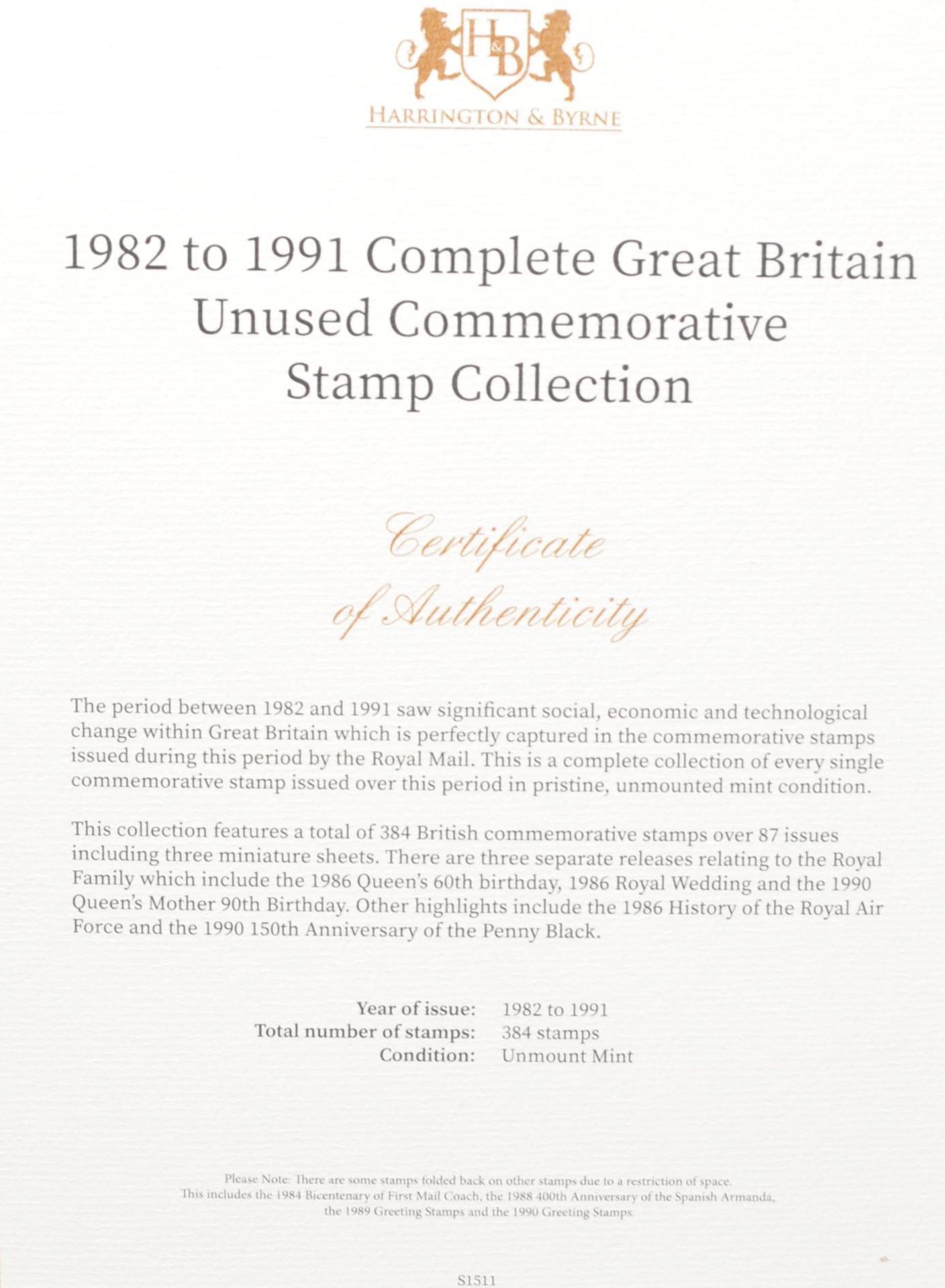 STAMPS - UNUSED DECIMAL COMMEMORATIVES COLLECTION - Image 9 of 14