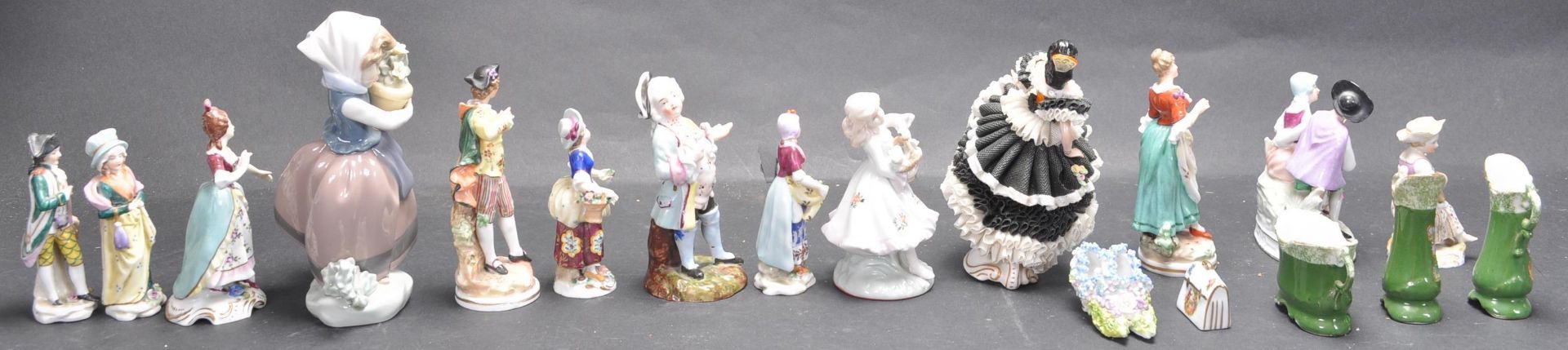 LARGE COLLECTION OF EARLY 20TH CENTURY CONTINENTAL FIGURINES - Image 2 of 6