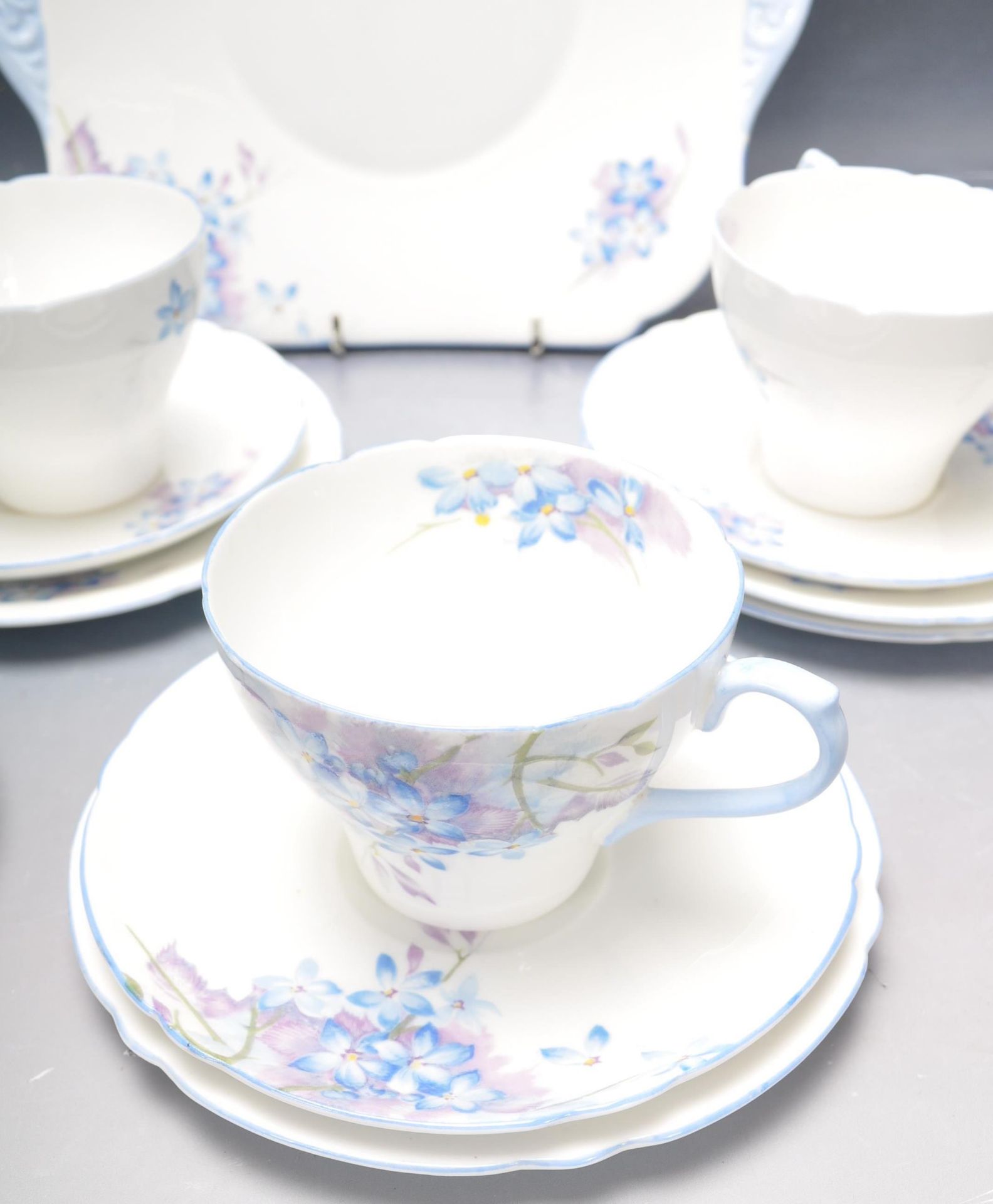 VINTAGE 20TH CENTURY SHELLEY TEA SERVICE - Image 5 of 7