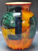 20TH CENTURY POOLE POTTERY LIVING GLAZE GEMSTONES VASE.