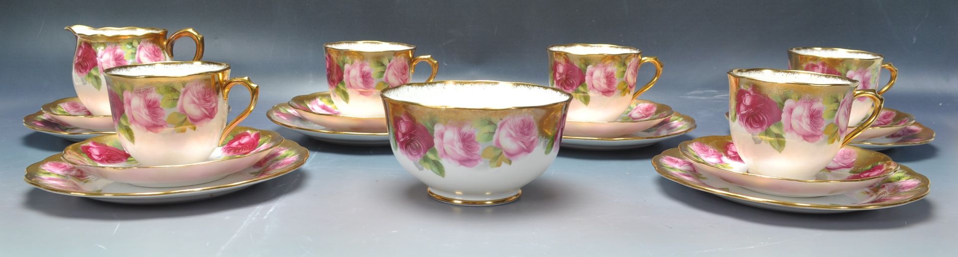 20TH CENTURY ROYAL ALBERT CROWN CHINA TEA SET - Image 2 of 6