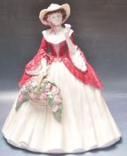 20TH CENTURY COALPORT HOLLY BRIGHT 'CELEBRATIONS OF THE SEASONS' LADY FIGURE.