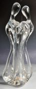 OGGETTI MURANO CLEAR GLASS STUDIO ART GLASS SCULPTURE VASE