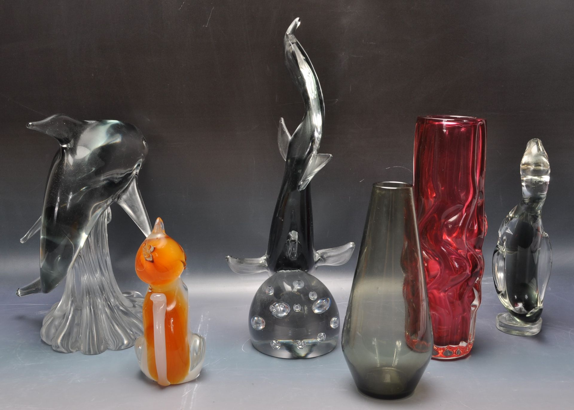 COLLECTION OF RETRO VINTAGE 1960S MID 20TH CENTURY STUDIO ART GLASS - Image 4 of 6