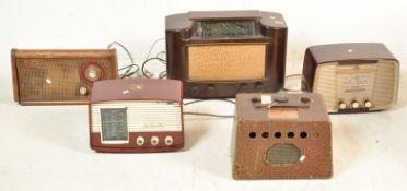 FOUR MID 20TH CENTURY VALVE RADIOS