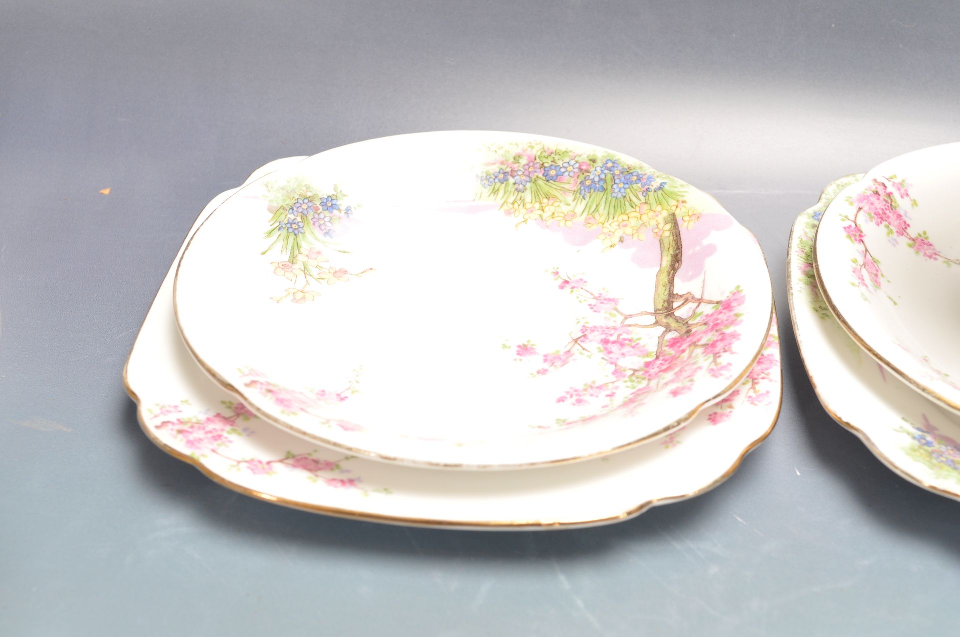 ART DECO CERAMIC TEA SERVICE SPRINGTIME PATTERN - Image 4 of 5