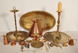 COLLECTION OF VINTAGE 20TH CENTURY COPPER AND BRASSWARE