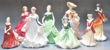 COLLECTION OF 20TH CENTURY LADY FIGURES TO INCLUDE ROYAL WORCESTER AND ROYAL ALBERT.