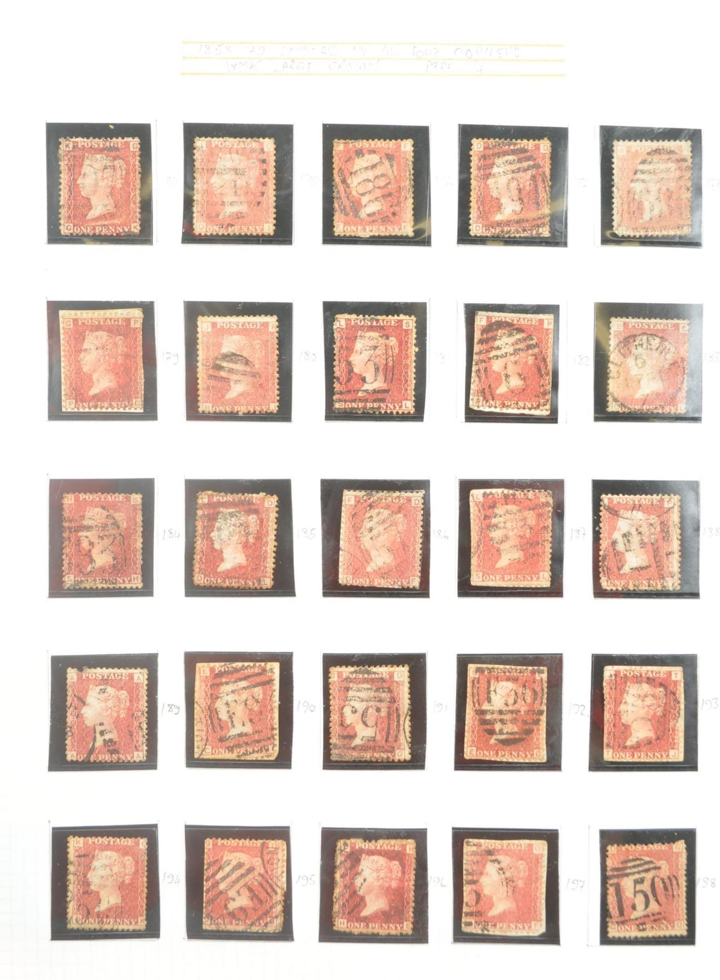 LARGE COLLECTION OF 600+ PENNY RED STAMPS - Image 3 of 8