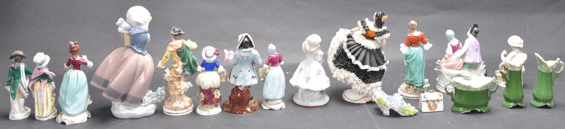 LARGE COLLECTION OF EARLY 20TH CENTURY CONTINENTAL FIGURINES - Image 3 of 6