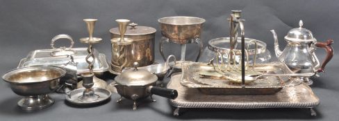 LARGE COLLECTION OF SILVER PLATED ITEMS