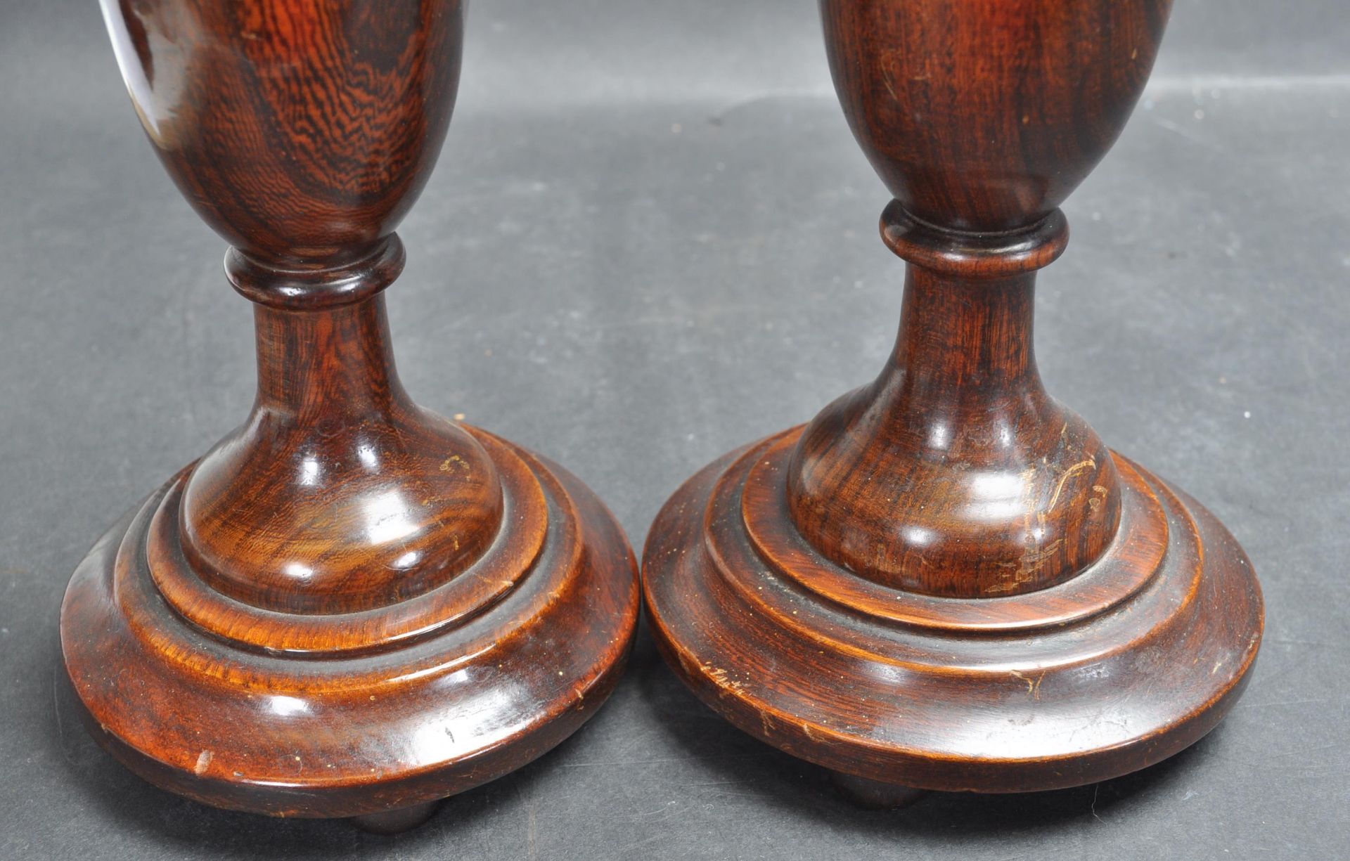 TWO 1920’S OAK ART DECO CANDLESTICKS - Image 4 of 6