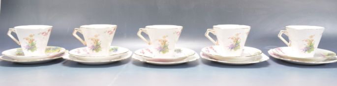 ART DECO CERAMIC TEA SERVICE SPRINGTIME PATTERN