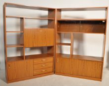 1970’S TEAK WOOD MELAMINE WALL UNITS / ROOM DIVIDER BY SCHREIBER