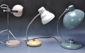 COLLECTION OF THREE RETRO VINTAGE LAMPS