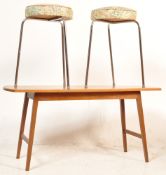 RETRO VINTAGE 1970S COFFEE TABLE AND STOOLS