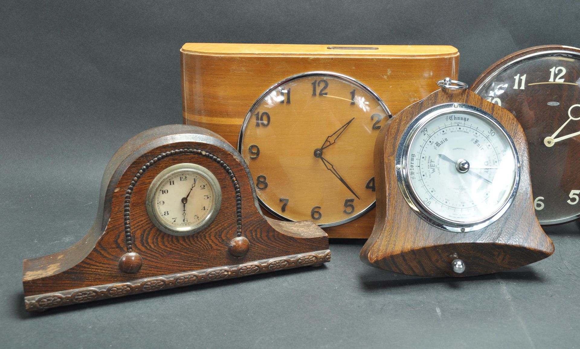 COLLECTION OF VINTAGE 20TH CENTURY MANTEL CLOCKS - Image 2 of 7