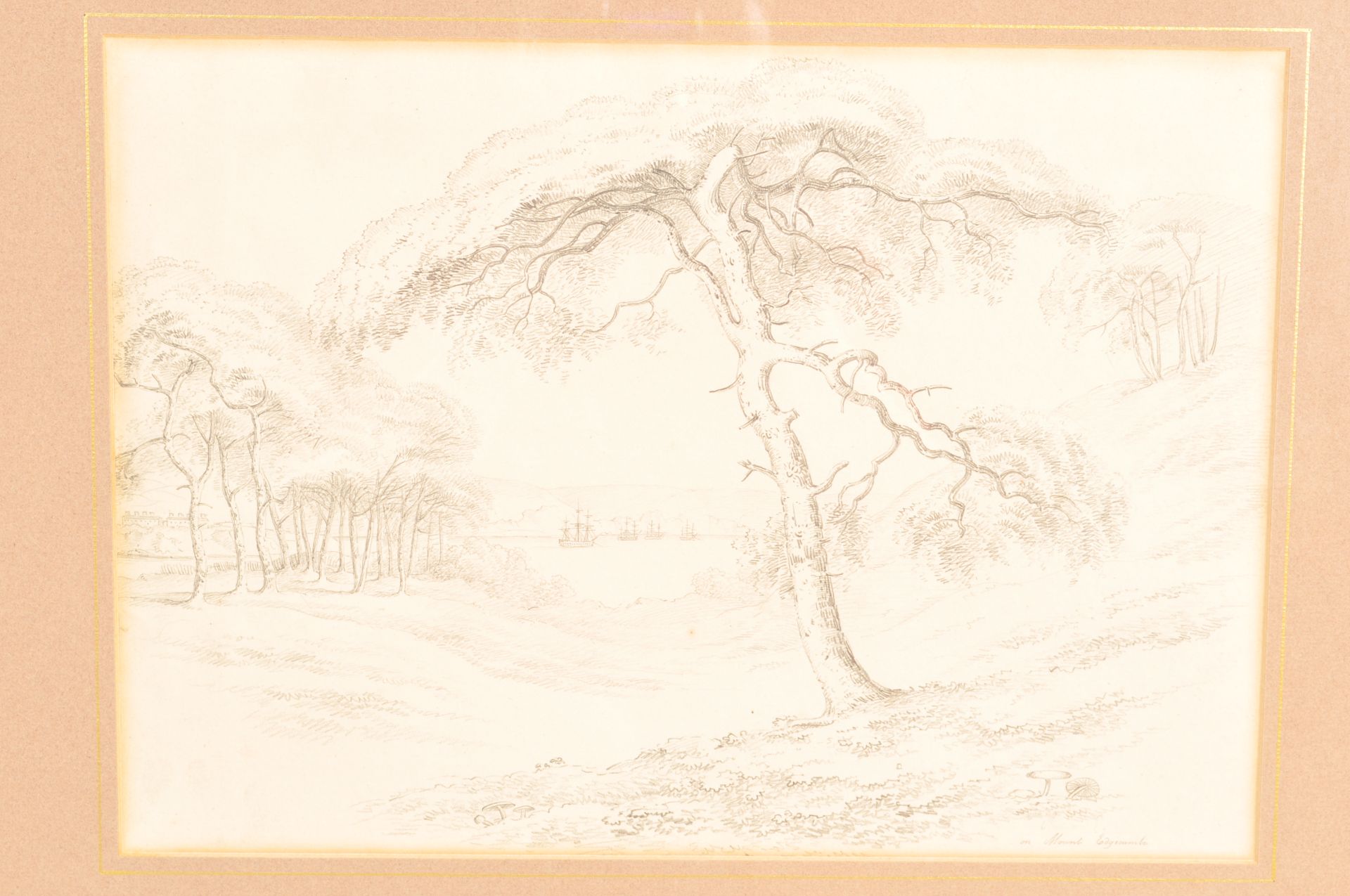 L M MCCULLOCH MOUNT EDGCUMBE PENCIL SKETCHES - Image 4 of 11