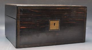 19TH CENTURY GEORGE III COROMANDEL VANITY BOX