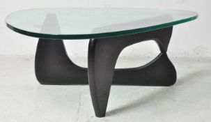 20TH CENTURY GLASS COFFEE TABLE AFTER ISAMU NOGUCHI