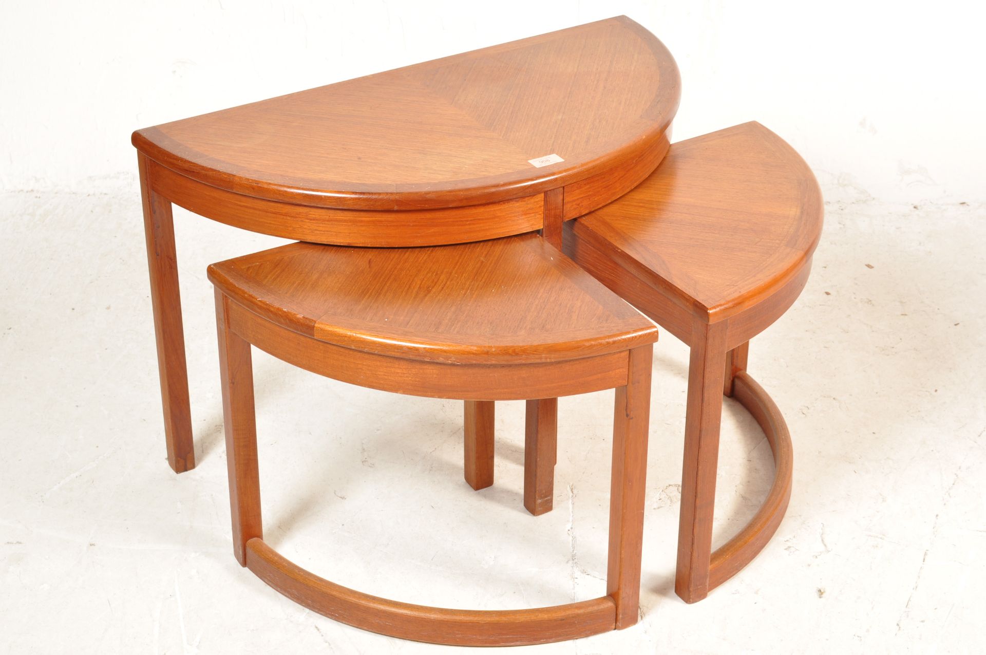 1970’S TEAK WOOD DANISH INSPIRED NEST OF TABLES - Image 2 of 6