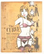 Jim Starr - The Curve, 2011. A contemporary erotic urban stencil art painting in the medium of spray