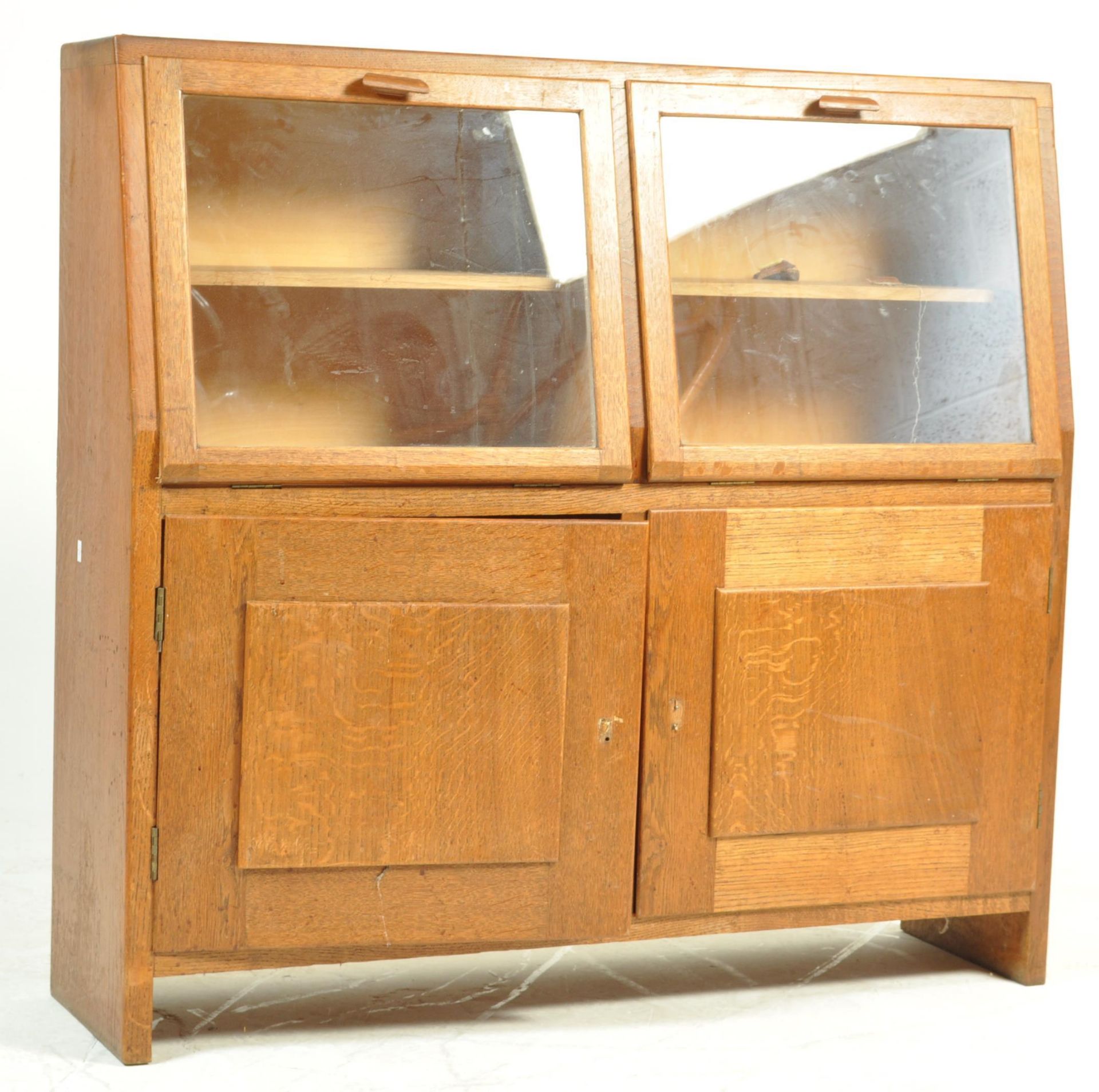 MID 20TH CENTURY DISPLAY CABINET/ BOOKCASE