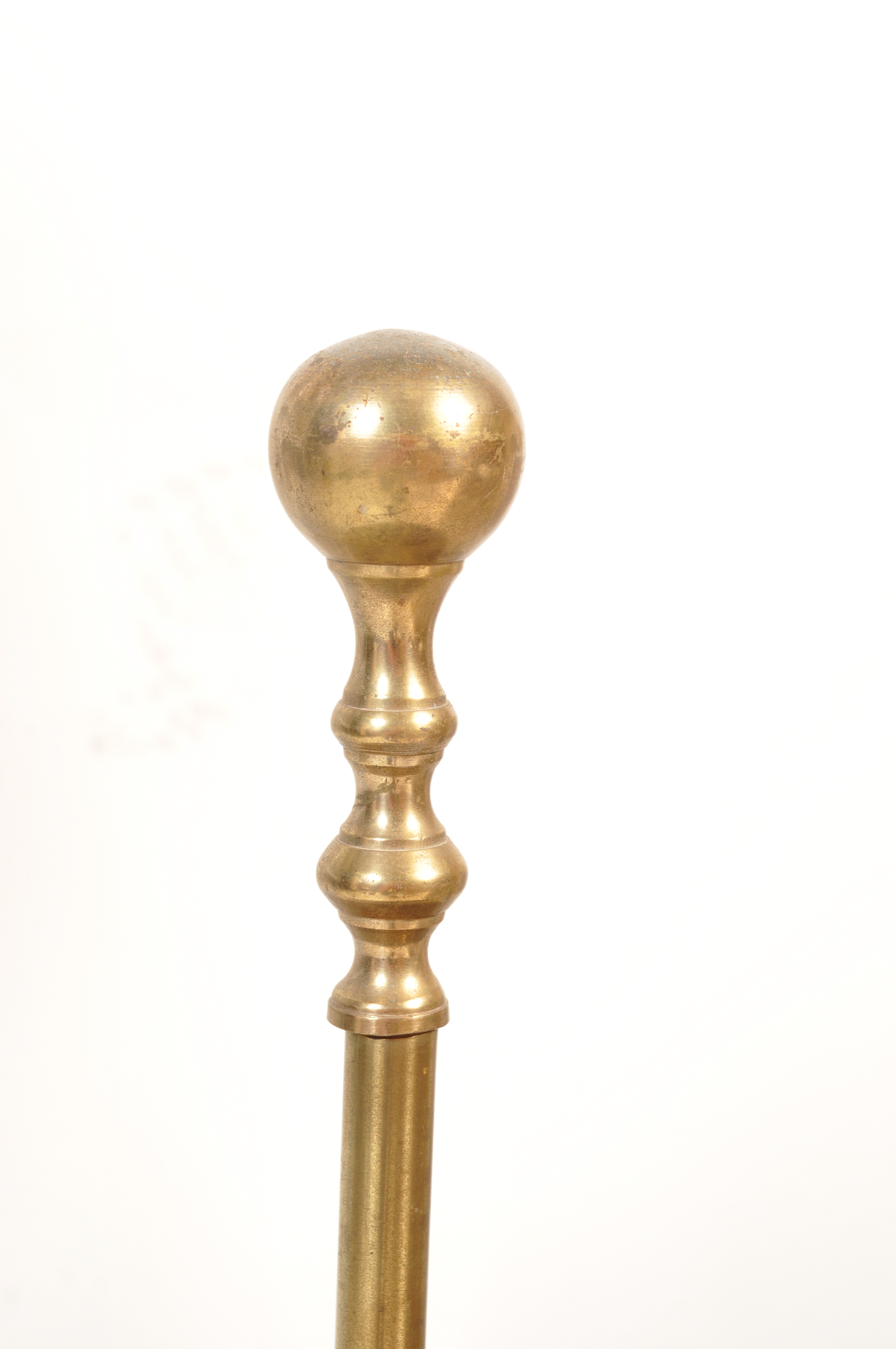 EARLY 20TH CENTURY BRASS STICK STAND OF TAPERING FORM - Image 5 of 5
