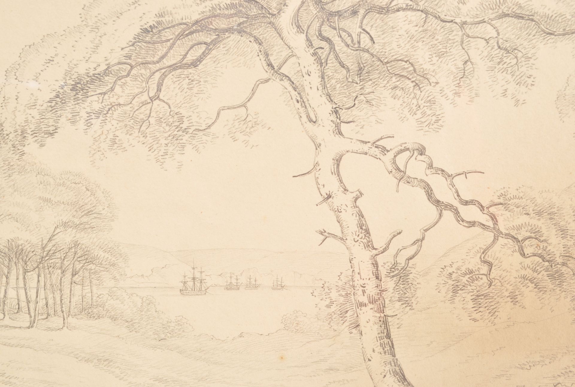 L M MCCULLOCH MOUNT EDGCUMBE PENCIL SKETCHES - Image 10 of 11